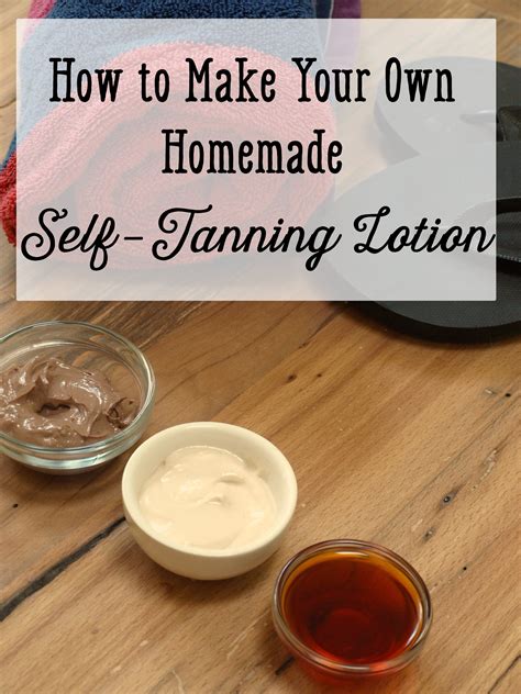 diy self tanning lotion.